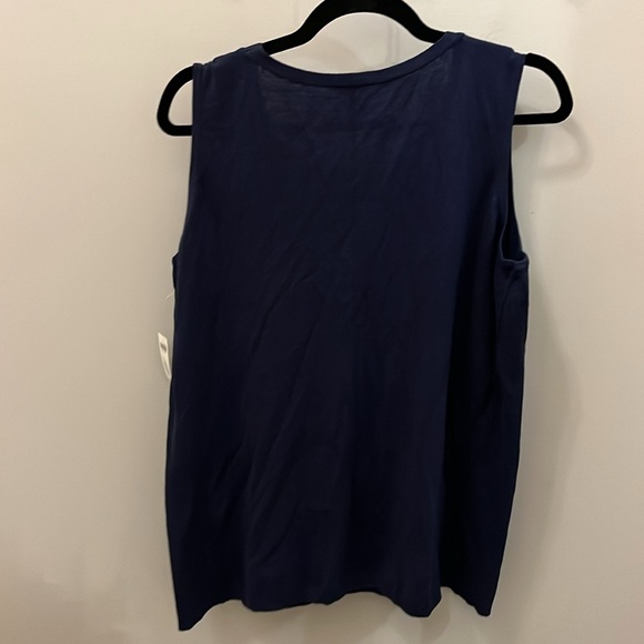 Chico’s Tank Sweater NWT Sleeveless Navy Chicos 3 XL - Picture 4 of 9